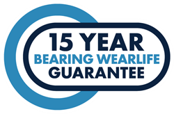 15 Year Bearing Wearlife Guarantee