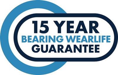 15 Year Bearing Wearlife Guarantee