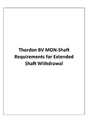 Thordon BV MON-Shaft Requirements for Extended Shaft Withdrawal
