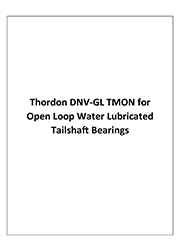 Thordon DNV-GL TMON for Open Loop Water Lubricated Tailshaft Bearings