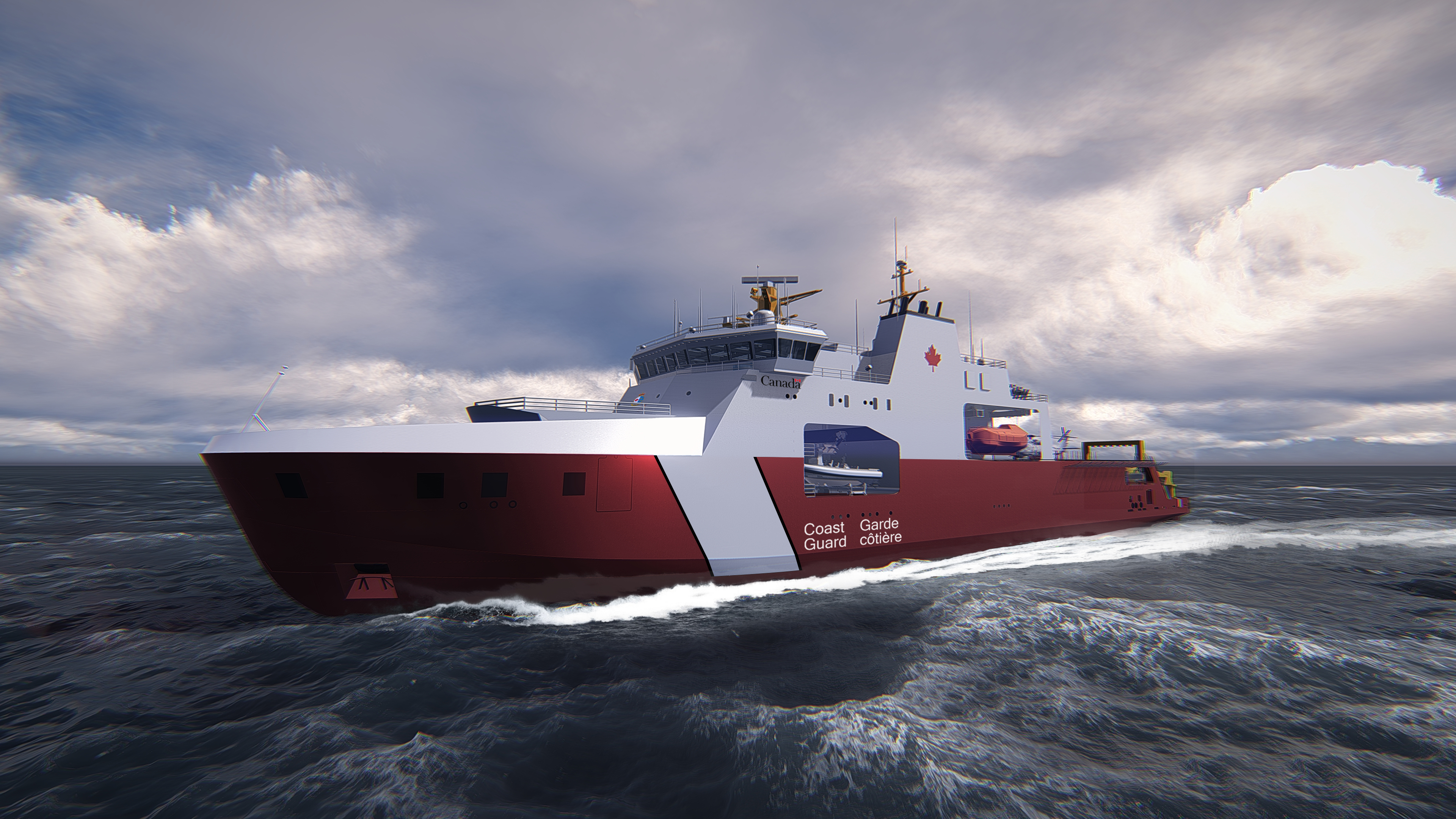 Image rendering of the Arctic and Offshore Patrol Ships (AOPS