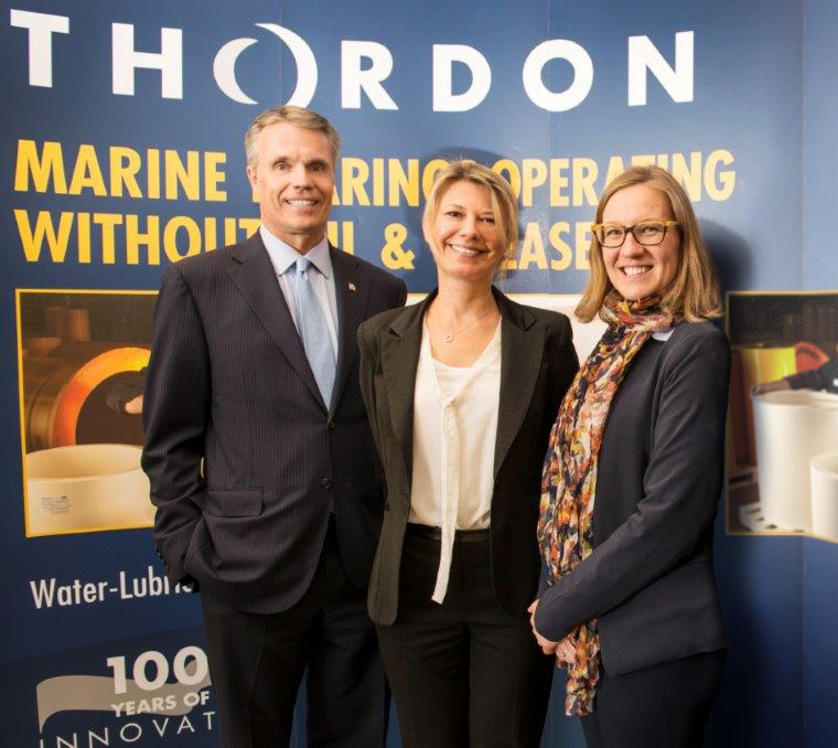 Mayor Goldring, Thordon CEO and Minister Gould