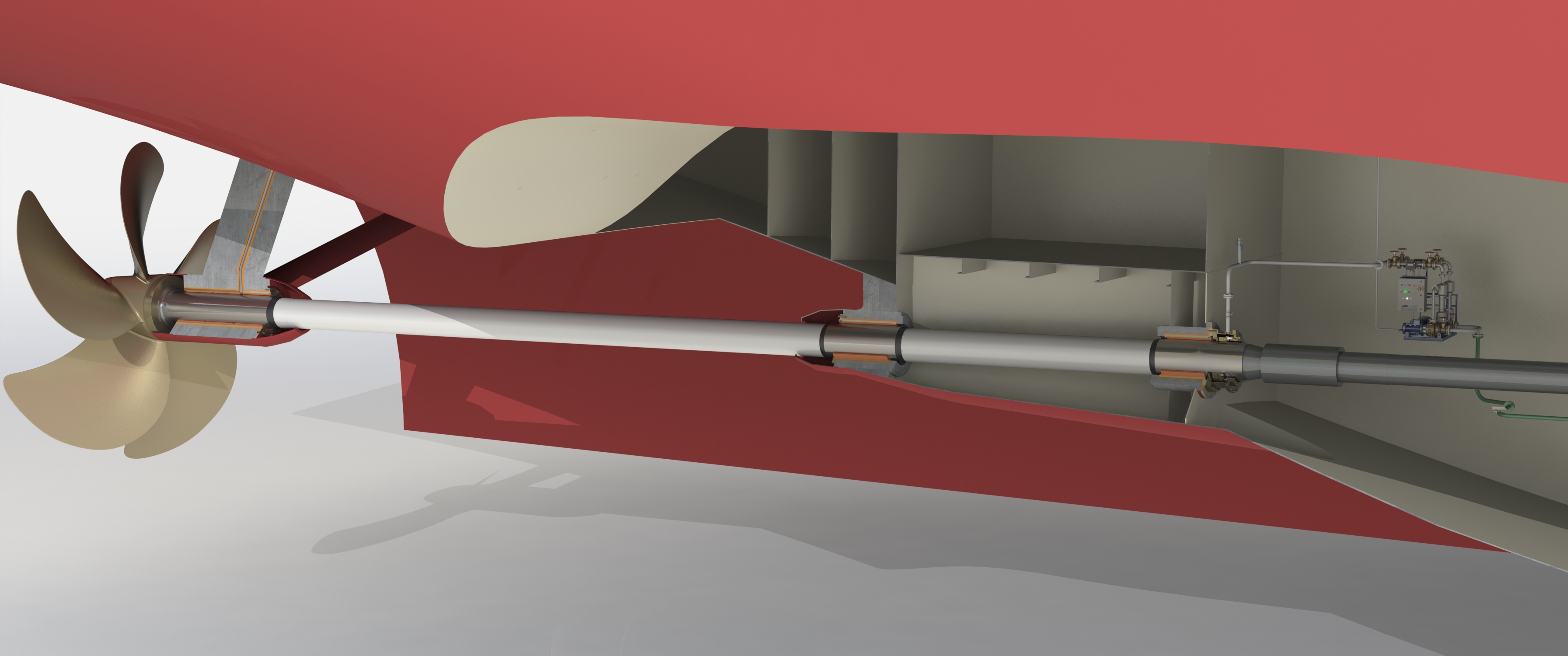 Twin screw Vessel Illustration - Front