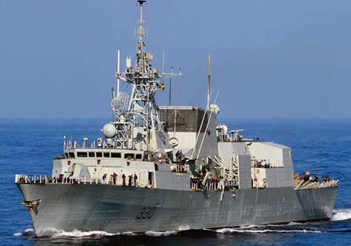 Royal Canadian Navy Halifax-Class Warship